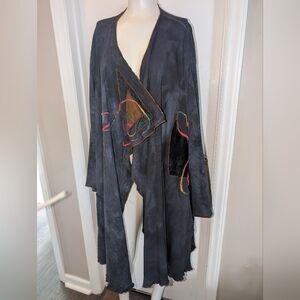 Steel Pony kimono wrap open front cardigan jacket